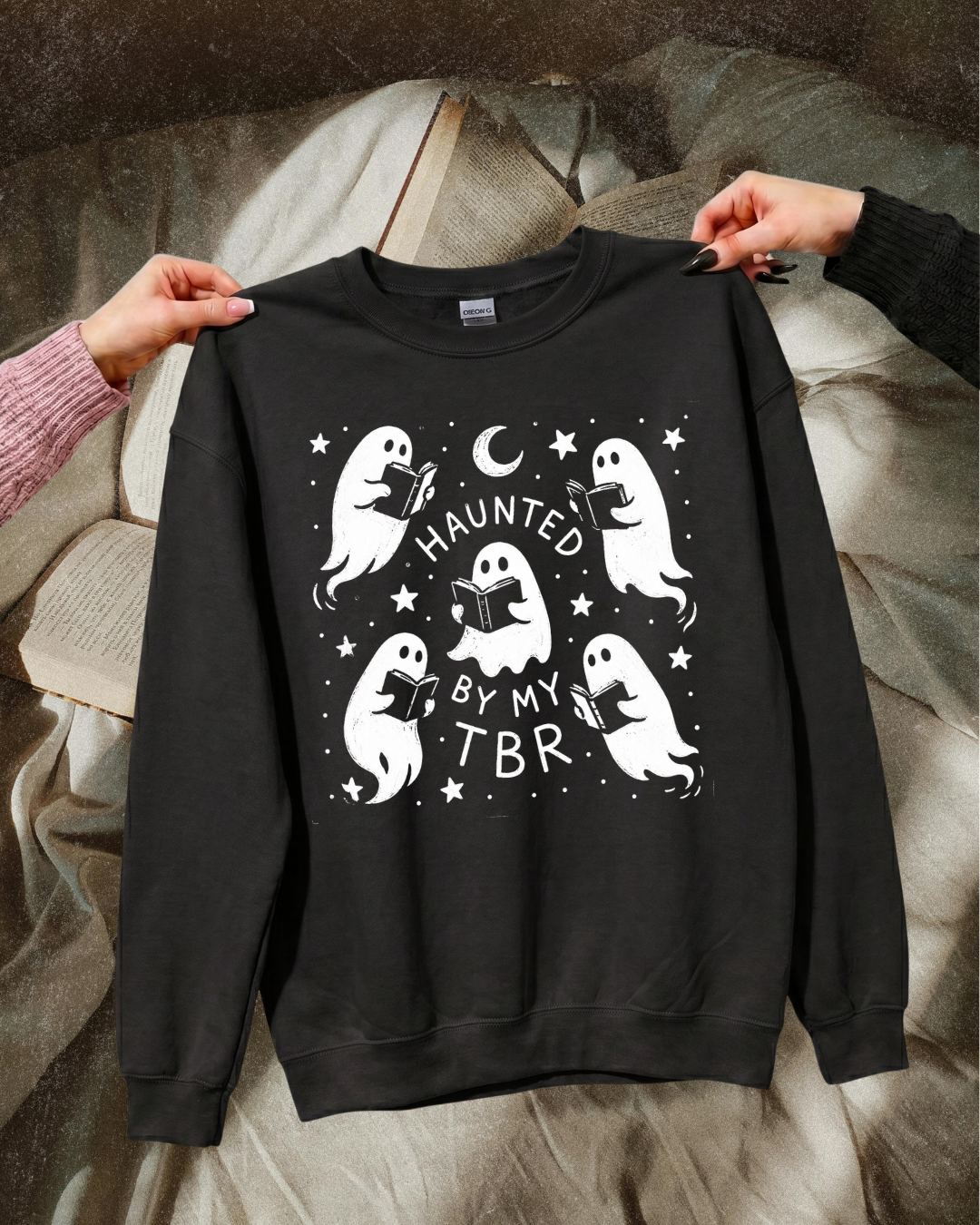 Haunted By My TBR Halloween Sweatshirt