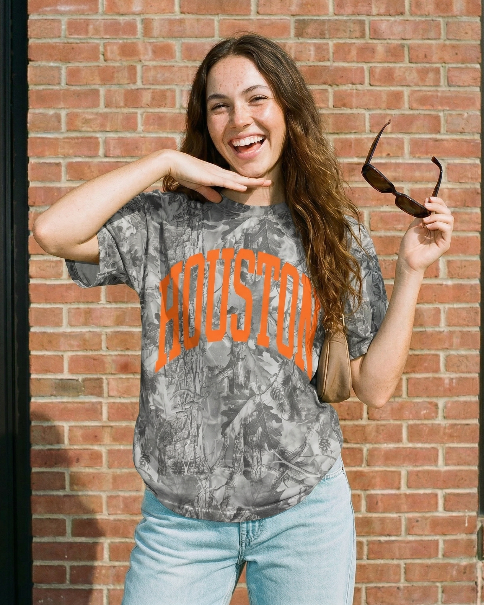Houston Texas Camo Graphic Tee
