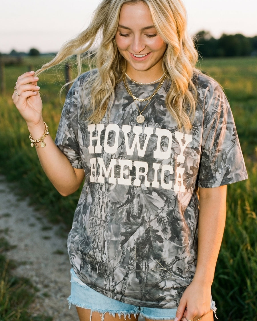 Howdy America USA Graphic Tee
