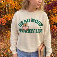 Read More Worry Less Bookish Sweatshirt