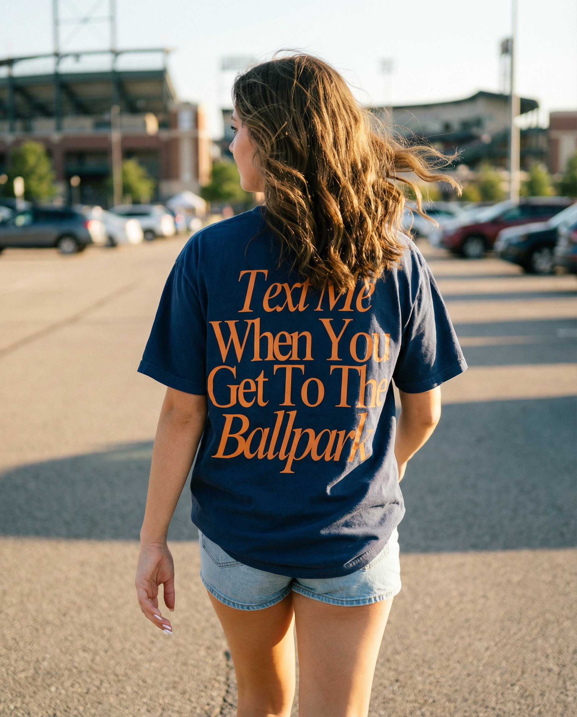 Text Me When You Get To The Ballpark Graphic Tee
