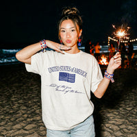 United States of America Vintage Flag Tee