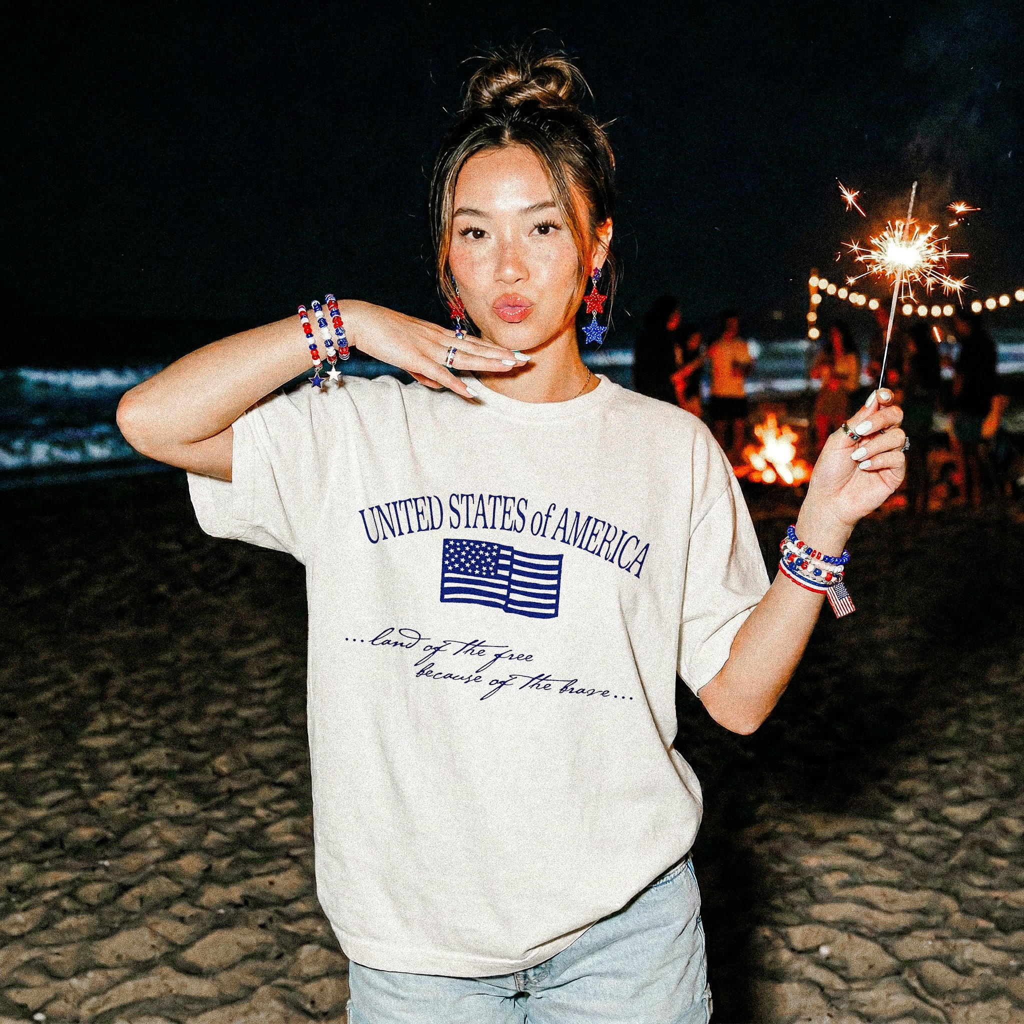 United States of America Vintage Flag Tee