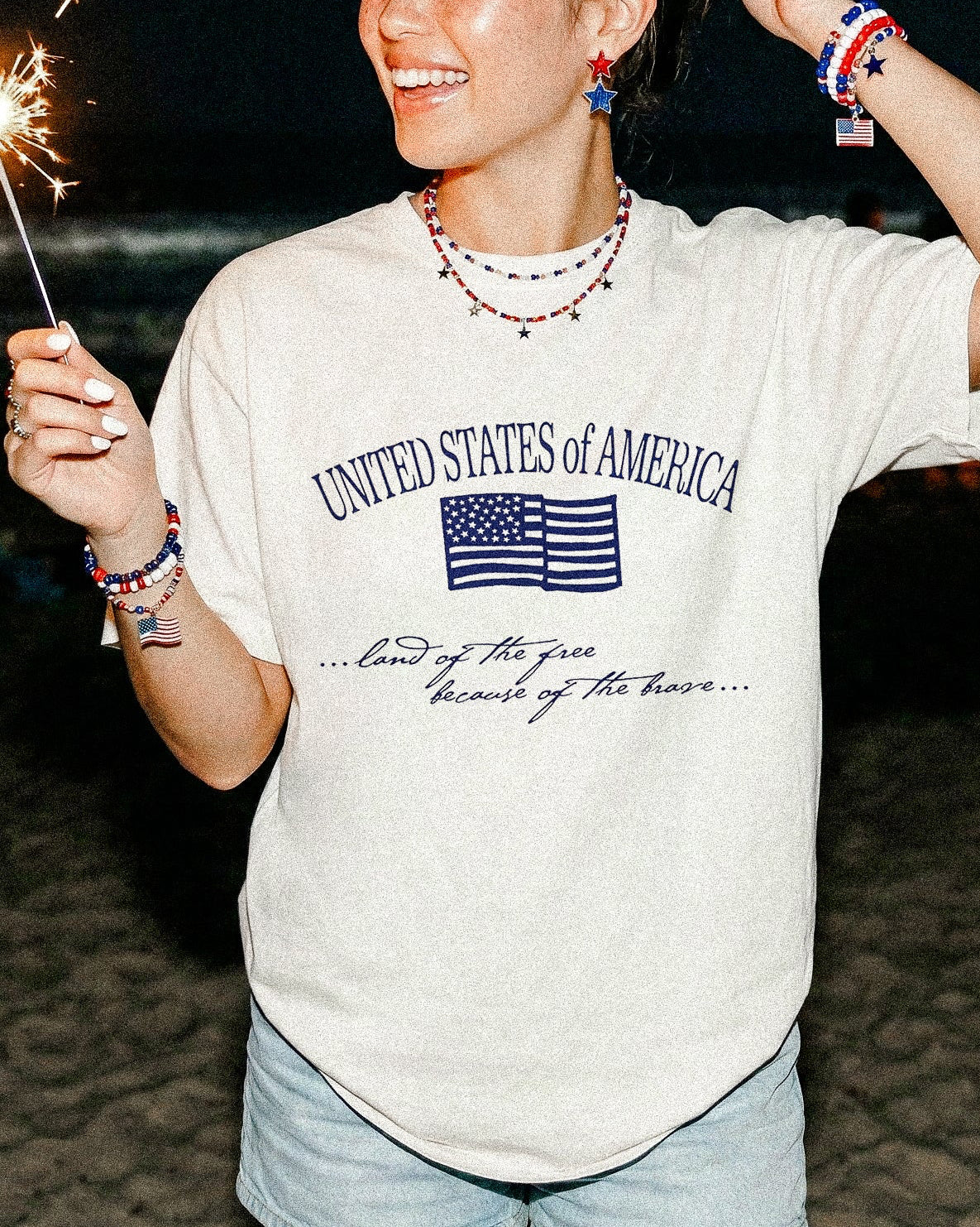 United States of America Vintage Flag Tee