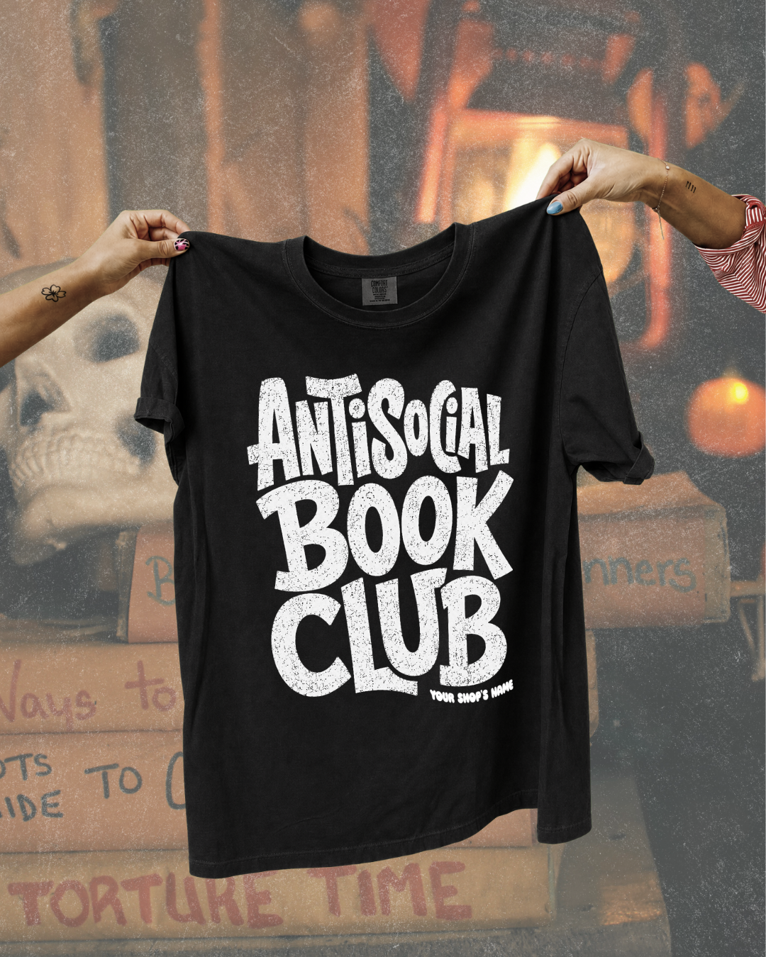Antisocial Book Club Bookish Graphic Tee