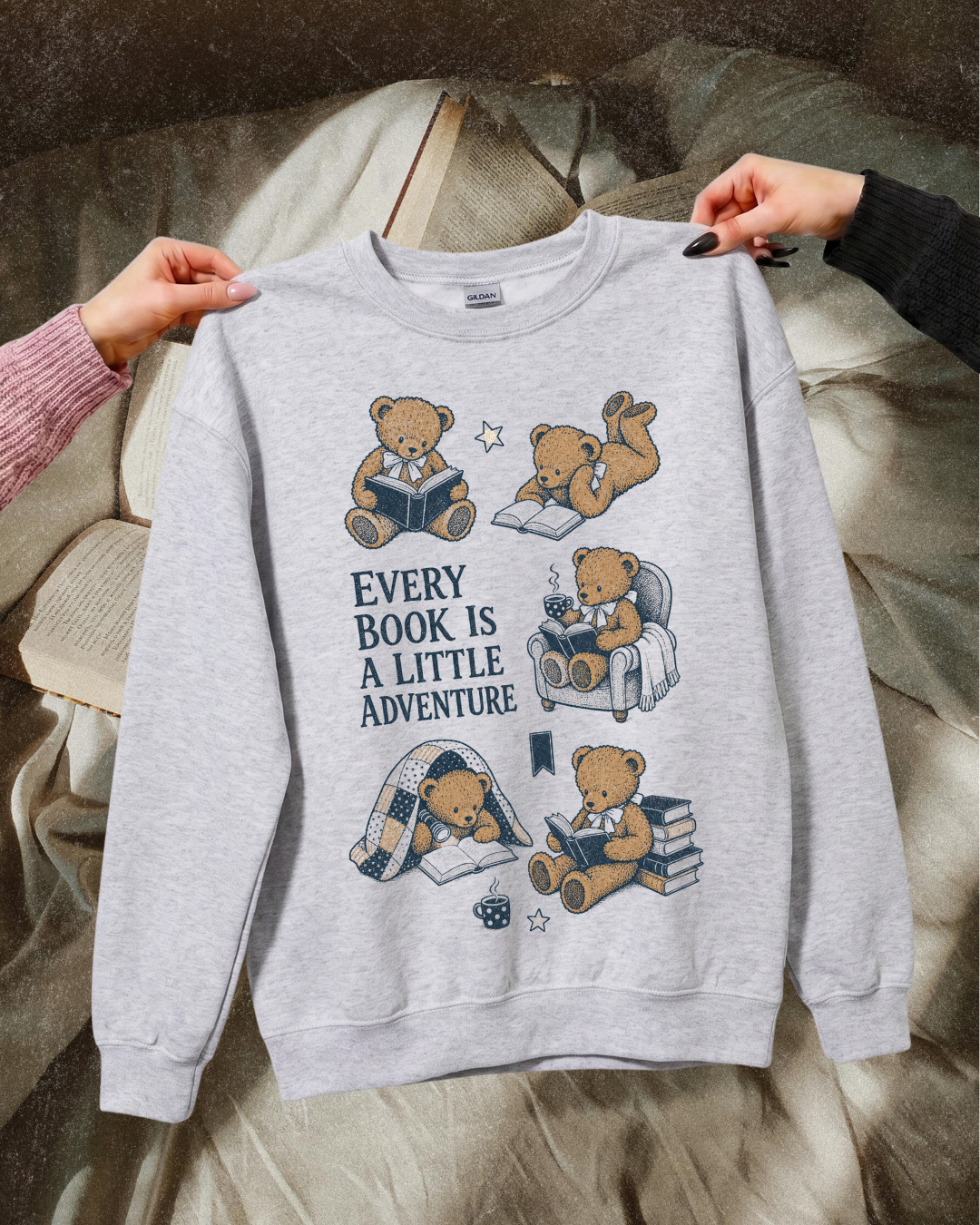 Every Book Is a Little Adventure Bookish Sweatshirt
