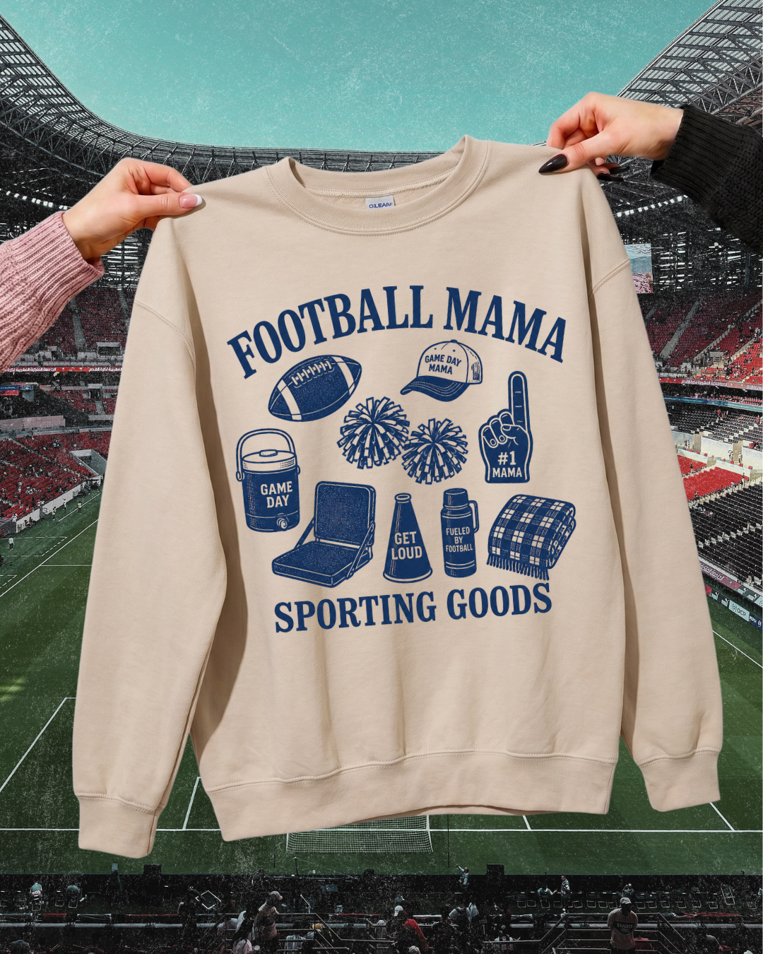 Football Mama Sporting Goods Game Day Sweatshirt