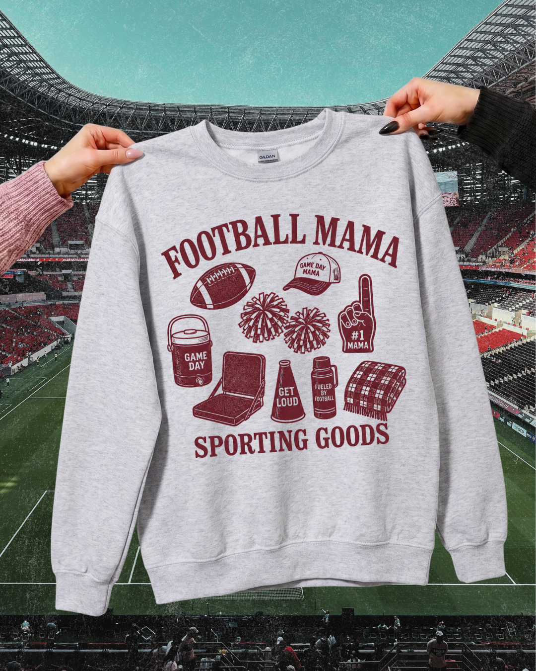 Football Mama Sporting Goods Game Day Sweatshirt